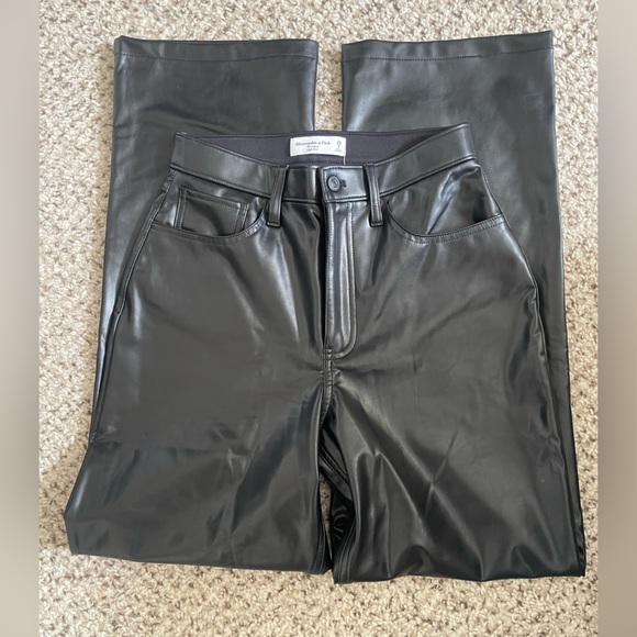 Abercrombie & Fitch Pants - NWT Abercrombie Loose High Rise Leather Pant
